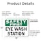 Signmission Eye Wash Station, 18 in W x Rectangle, Plastic OS-2PACK-SF-P-1218-L-19585 - alternate 2